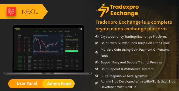 Tradexpro Exchange - Crypto Buy Sell and Trading platform